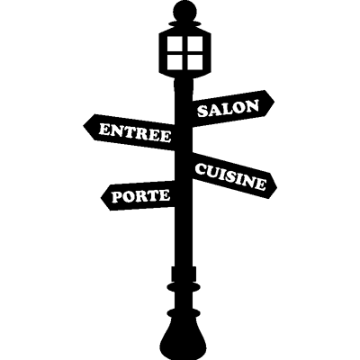 NC Sticker citation Entrée, Salon, Cuisine ... panneaux - Publicité NC Sticker citation Entrée, Salon, Cuisine ... panneaux - Publicité