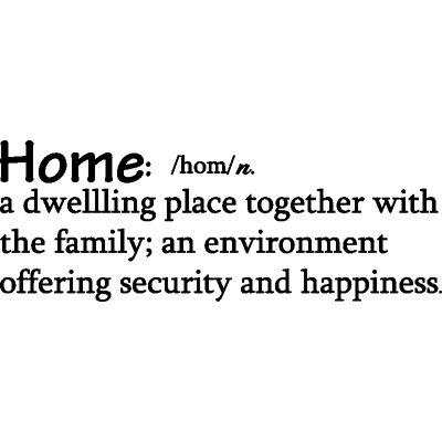 Ambiance-sticker Sticker citation home: a dwelling place together - Publicité Ambiance-sticker Sticker citation home: a dwelling place together - Publicité