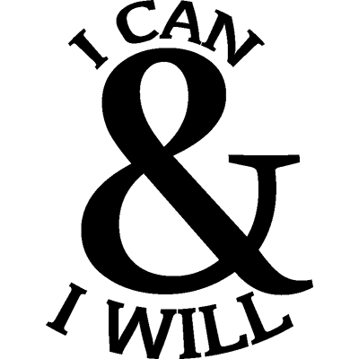Ambiance-sticker Sticker citation I can and i will - Publicité Ambiance-sticker Sticker citation I can and i will - Publicité