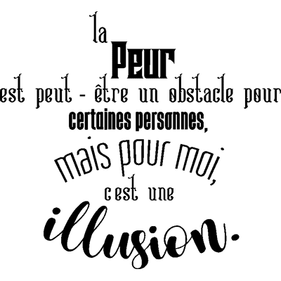 Ambiance-sticker - Citation - Mais pour moi c'est une illusion - Sticker - Publicité Ambiance-sticker - Citation - Mais pour moi c'est une illusion - Sticker - Publicité
