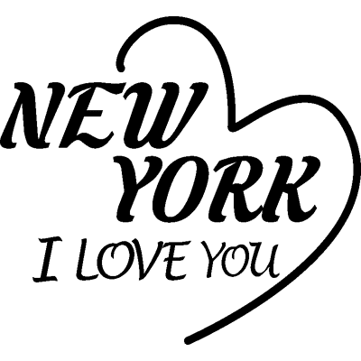 NC Sticker citation New York i love you - Publicité NC Sticker citation New York i love you - Publicité