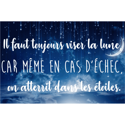 Ambiance-sticker Sticker citation Oscar Wilde - il faut toujours viser la lune - Publicité Ambiance-sticker Sticker citation Oscar Wilde - il faut toujours viser la lune - Publicité