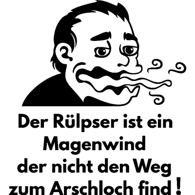 Ambiance-sticker Sticker citation Wc Der Rülpser ist ein Magenwind - Publicité Ambiance-sticker Sticker citation Wc Der Rülpser ist ein Magenwind - Publicité