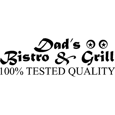 Ambiance-sticker Sticker Cuisine Dad's Bistro and grill - Publicité Ambiance-sticker Sticker Cuisine Dad's Bistro and grill - Publicité