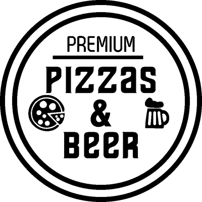 NC Sticker cuisine Premium pizzas & beer - Publicité NC Sticker cuisine Premium pizzas & beer - Publicité