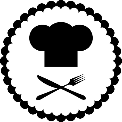 NC Sticker cuisine Toque et couverts - Publicité NC Sticker cuisine Toque et couverts - Publicité
