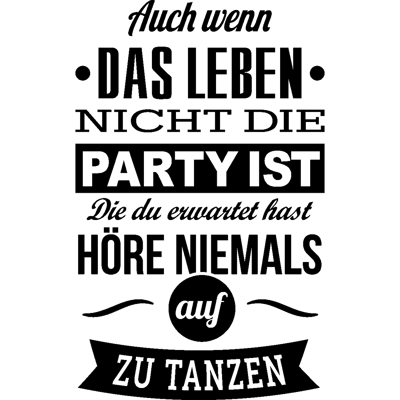 NC Sticker Das leben - Publicité NC Sticker Das leben - Publicité