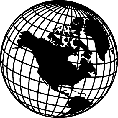 NC Sticker Design globe terrestre classique - Publicité NC Sticker Design globe terrestre classique - Publicité