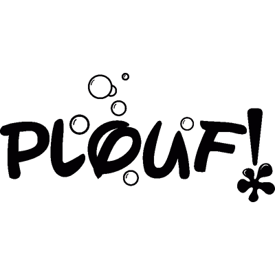 Ambiance-sticker Sticker Design Plouf - Publicité Ambiance-sticker Sticker Design Plouf - Publicité