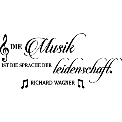 Ambiance-sticker Sticker Die Musik Leidenschaff - Publicité Ambiance-sticker Sticker Die Musik Leidenschaff - Publicité
