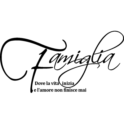 NC Sticker Famiglia e l’amore - Publicité NC Sticker Famiglia e l’amore - Publicité