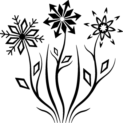 Ambiance-sticker Sticker Fleurs d'hiver - Publicité Ambiance-sticker Sticker Fleurs d'hiver - Publicité