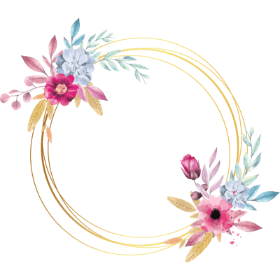 Ambiance-sticker Sticker fleurs et cercles effet aquarelle pour miroir - Publicité Ambiance-sticker Sticker fleurs et cercles effet aquarelle pour miroir - Publicité