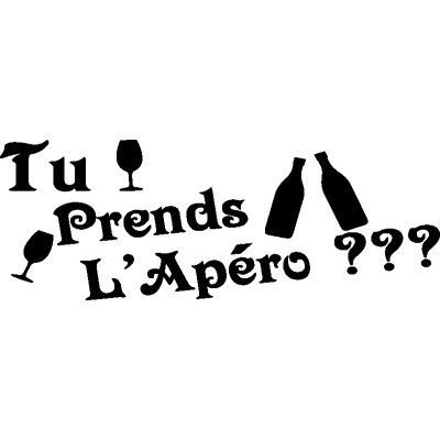 Ambiance-sticker Sticker frigo citation Tu Prends l'Apéro??? - Publicité Ambiance-sticker Sticker frigo citation Tu Prends l'Apéro??? - Publicité