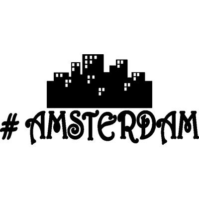 NC Sticker Hashtag Amsterdam - Publicité NC Sticker Hashtag Amsterdam - Publicité