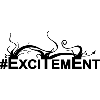 NC Sticker Hashtag Excitement - Publicité NC Sticker Hashtag Excitement - Publicité
