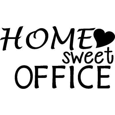 Ambiance-sticker Sticker Home sweet office coeur - Publicité Ambiance-sticker Sticker Home sweet office coeur - Publicité