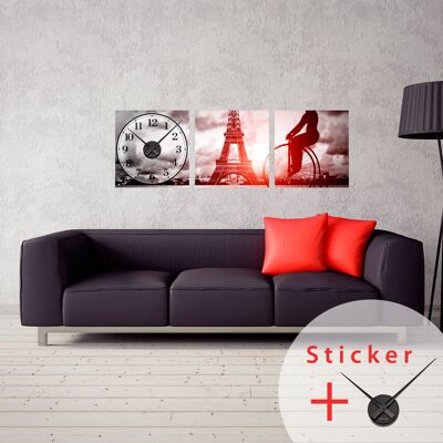 Ambiance-sticker Sticker horloge Paris - Publicité Ambiance-sticker Sticker horloge Paris - Publicité