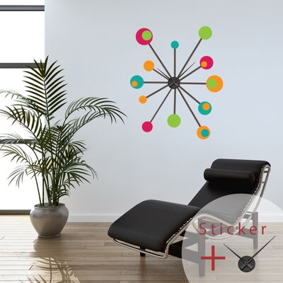 Ambiance-sticker Sticker horloge ronds - Publicité Ambiance-sticker Sticker horloge ronds - Publicité