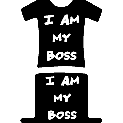 NC Sticker I am my boss - Publicité NC Sticker I am my boss - Publicité