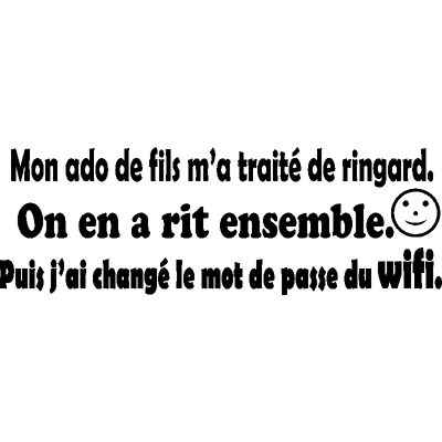 NC Sticker J'ai changé le mot de passe Wifi - Publicité NC Sticker J'ai changé le mot de passe Wifi - Publicité