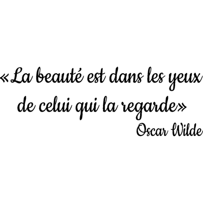 NC Sticker La bauté – Oscar Wilde - Publicité NC Sticker La bauté – Oscar Wilde - Publicité