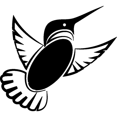 Ambiance-sticker Sticker Le colibri joyeux - Publicité Ambiance-sticker Sticker Le colibri joyeux - Publicité