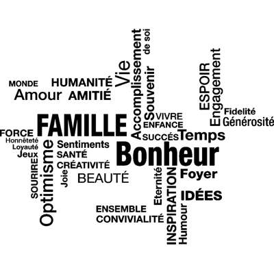 Sticker Les principes de la vie - Publicité Sticker Les principes de la vie - Publicité