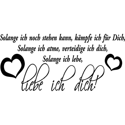 NC Sticker Liebe ich dich - Publicité NC Sticker Liebe ich dich - Publicité