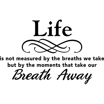 NC Sticker Life take our breath away - Publicité NC Sticker Life take our breath away - Publicité