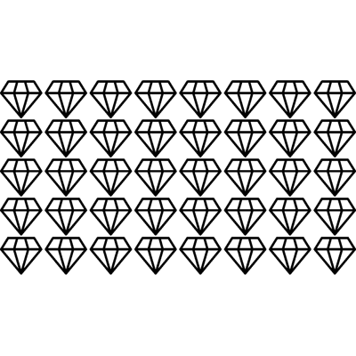 NC Sticker Lot de 40 Diamants - Publicité NC Sticker Lot de 40 Diamants - Publicité