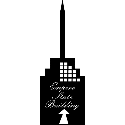 NC Sticker New York Empire state building - Publicité NC Sticker New York Empire state building - Publicité