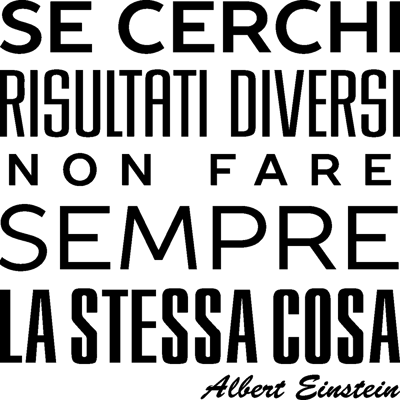 Ambiance-sticker Sticker Non fare sempre la stessa cosa - Albert Einstein - Publicité Ambiance-sticker Sticker Non fare sempre la stessa cosa - Albert Einstein - Publicité