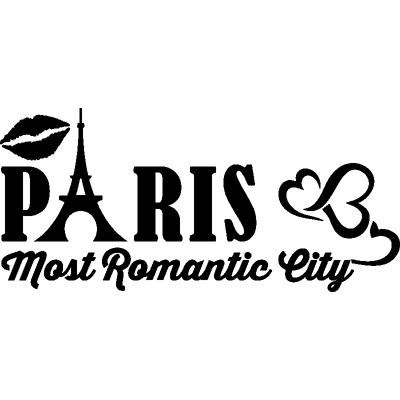 NC Sticker Paris most romantic city - Publicité NC Sticker Paris most romantic city - Publicité
