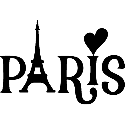 NC Sticker Paris tour Eiffel et coeur - Publicité NC Sticker Paris tour Eiffel et coeur - Publicité