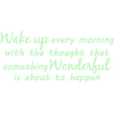 NC Sticker phosphorescent Wake up every morning - Publicité NC Sticker phosphorescent Wake up every morning - Publicité