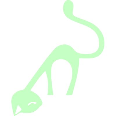 NC Sticker phosphorescent chat - Publicité NC Sticker phosphorescent chat - Publicité
