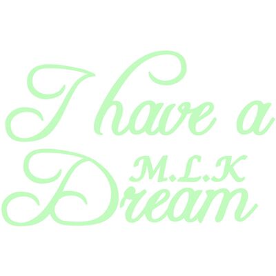 NC Sticker phosphorescent I have a dream M.L.K. Publicité NC Sticker phosphorescent I have a dream M.L.K. Publicité
