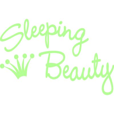 NC Sticker phosphorescent Sleeping Beauty - Publicité NC Sticker phosphorescent Sleeping Beauty - Publicité