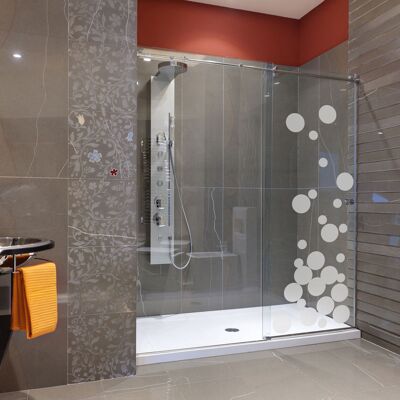 Ambiance-sticker - Sticker porte de douche - Petites bulles de savon - Stickers muraux - Sticker - Publicité Ambiance-sticker - Sticker porte de douche - Petites bulles de savon - Stickers muraux - Sticker - Publicité