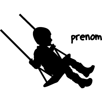 Ambiance-sticker Sticker prénom personnalisable Jouons à la balançoire - Publicité Ambiance-sticker Sticker prénom personnalisable Jouons à la balançoire - Publicité