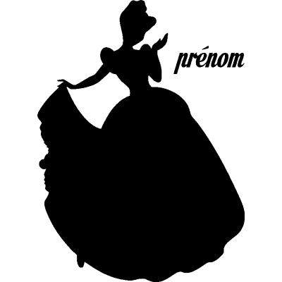 Ambiance-sticker Sticker prénom personnalisable La princesse au bal - Publicité Ambiance-sticker Sticker prénom personnalisable La princesse au bal - Publicité