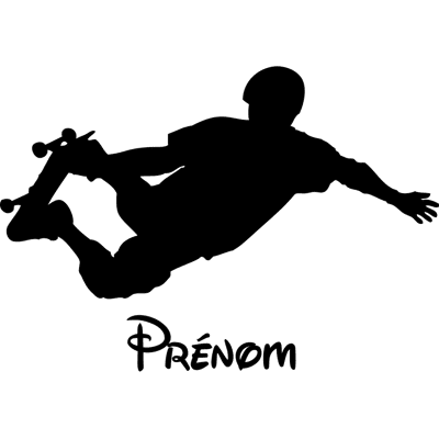 Ambiance-sticker Sticker prénom personnalisable Skater - Publicité Ambiance-sticker Sticker prénom personnalisable Skater - Publicité