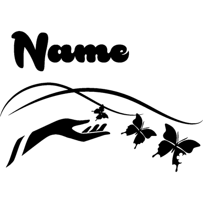Ambiance-sticker Sticker prénom personnalisé Magie des papillons - Publicité Ambiance-sticker Sticker prénom personnalisé Magie des papillons - Publicité