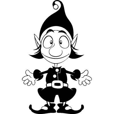 NC Sticker Silhouette lutin - Publicité NC Sticker Silhouette lutin - Publicité