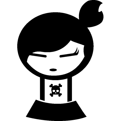 Ambiance-sticker Sticker silhouette rebelle petite fille - Publicité Ambiance-sticker Sticker silhouette rebelle petite fille - Publicité