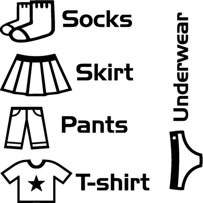 NC Sticker Soks, skirt, pants, T-shirt, underwear - Publicité NC Sticker Soks, skirt, pants, T-shirt, underwear - Publicité