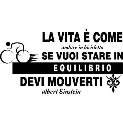 NC Sticker Stare in equilibrio - Albert Einstein - Publicité NC Sticker Stare in equilibrio - Albert Einstein - Publicité