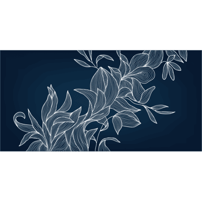 Ambiance-sticker Sticker table renforcé bleue foncé et motif florale blanc - Publicité Ambiance-sticker Sticker table renforcé bleue foncé et motif florale blanc - Publicité