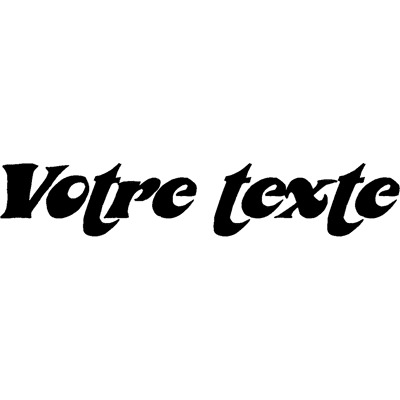 Ambiance-sticker Sticker Texte Personnalisable vintage 1970’s - Publicité Ambiance-sticker Sticker Texte Personnalisable vintage 1970’s - Publicité